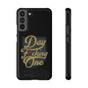 Phone Case "Day F*cking One" Phone Case With Card Holder, Black