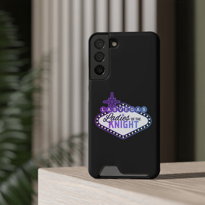Phone Case Ladies Of The Knight Gradient Colors Phone Case With Card Holder, Black