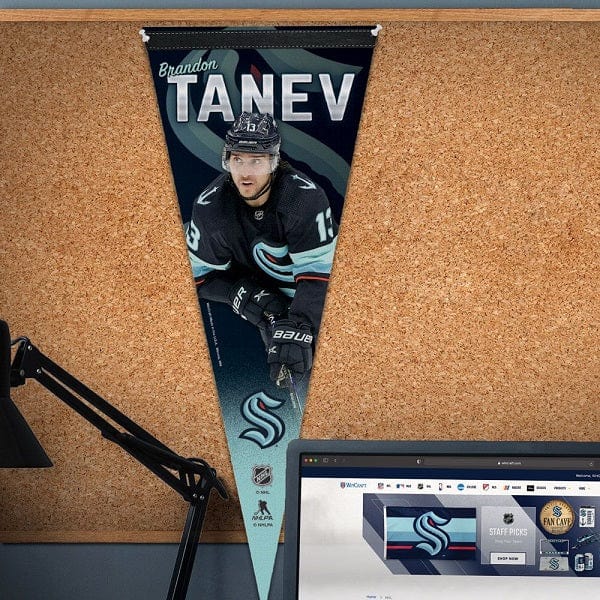 Seattle Kraken Brandon Tanev Premium Vertical Pennant