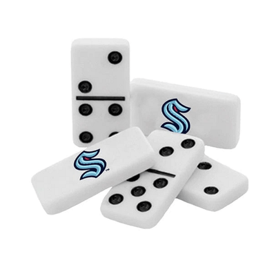 Seattle Kraken Dominoes Game Set