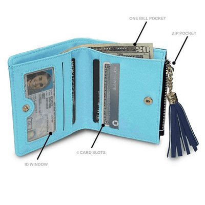 Seattle Kraken Mini Organizer Zip Wallet