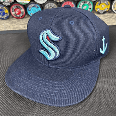 Seattle Kraken Navy Adjustable Snapback Baseball Hat