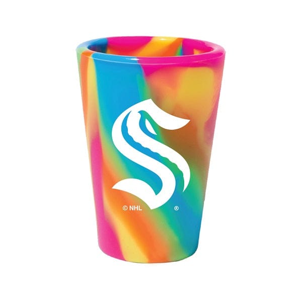 Seattle Kraken Rainbow Shot Glass, 1.5 oz