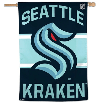 Seattle Kraken Single Sided Vertical Flag, 28x40 Inch