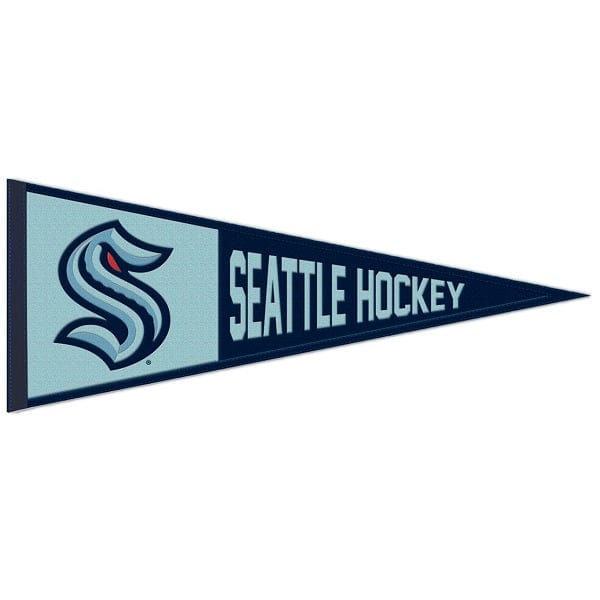 Seattle Kraken Slogan Wool Pennant, 13x32"