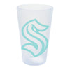 Seattle Kraken White Silicone Pint Glass, 16 oz