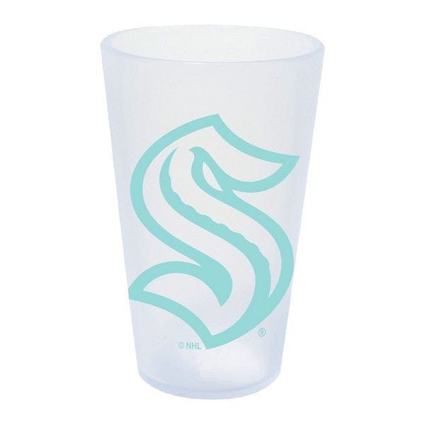 Seattle Kraken White Silicone Pint Glass, 16 oz