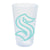 Seattle Kraken White Silicone Pint Glass, 16 oz