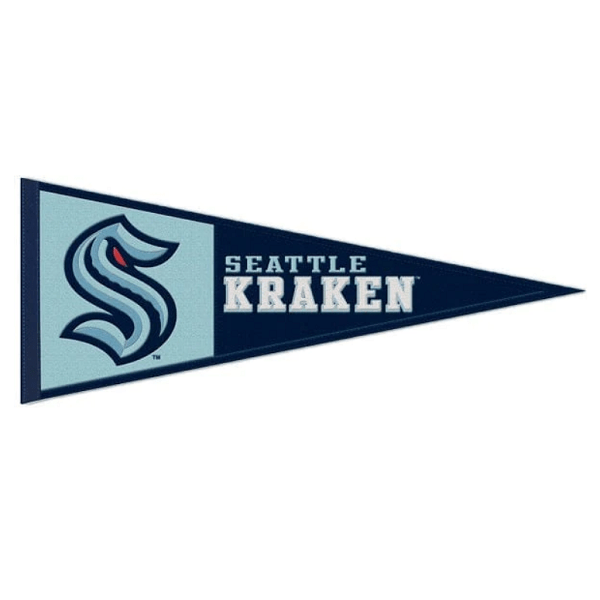 Seattle Kraken Wool Pennant, 13x32"