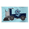 Seattle Kraken Zamboni Deluxe Flag, 3x5 Feet