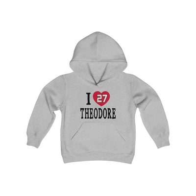 Kids clothes I Heart Theodore Youth Hooded Sweatshirt