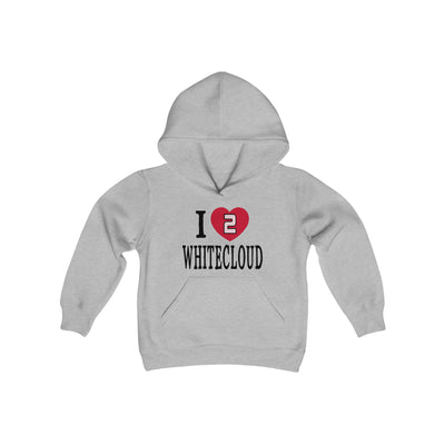 Kids clothes I Heart Whitecloud Youth Hooded Sweatshirt