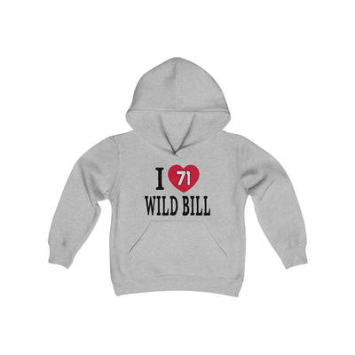 Kids clothes I Heart Wild Bill Youth Hooded Sweatshirt