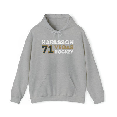 Hoodie Karlsson 71 Vegas Hockey Grafitti Wall Design Unisex Hooded Sweatshirt