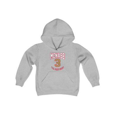 Kids clothes McNabb 3 Vegas Golden Knights Retro Youth Hooded Sweatshirt