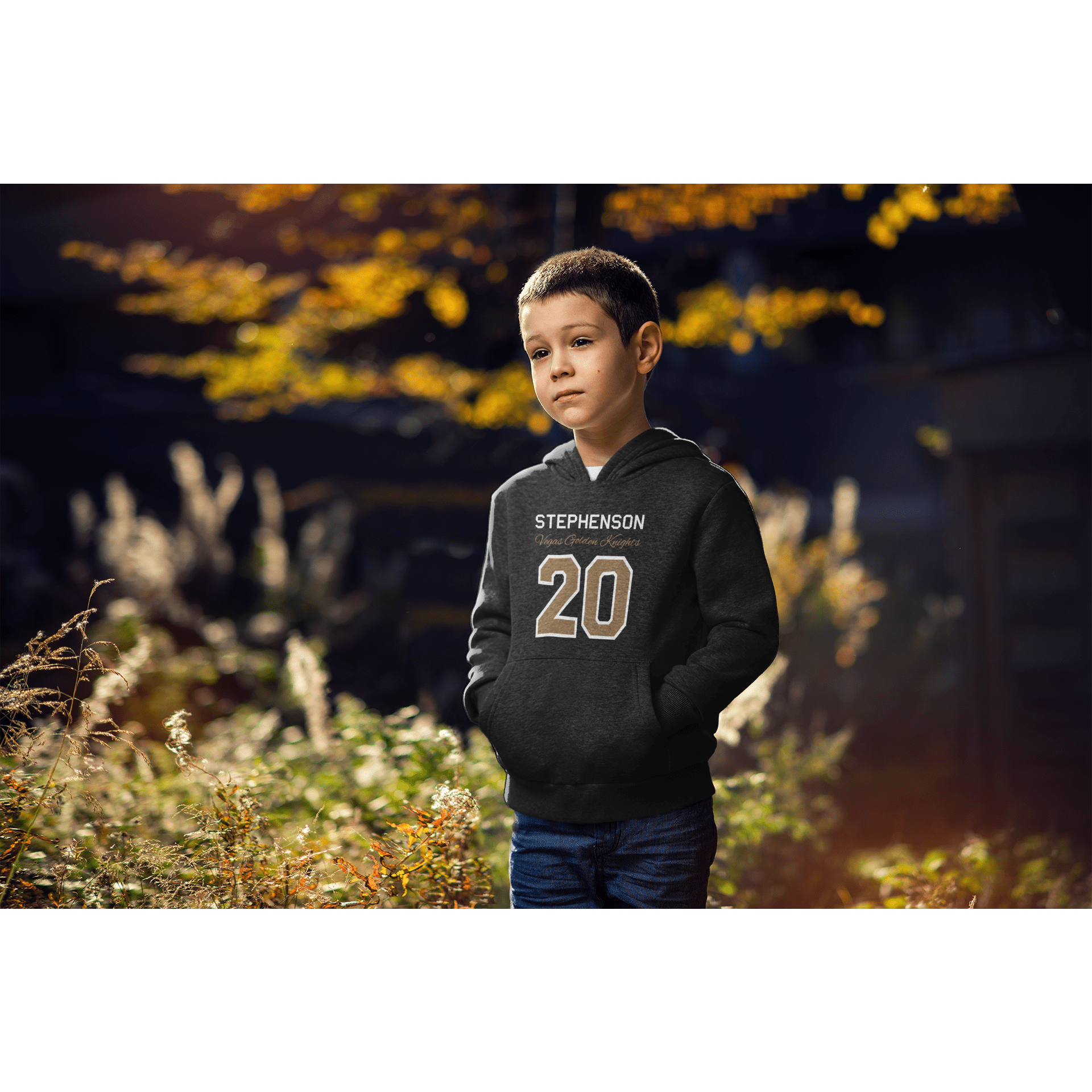 Kids clothes Stephenson 20 Vegas Golden Knights Youth Hooded Sweatshirt