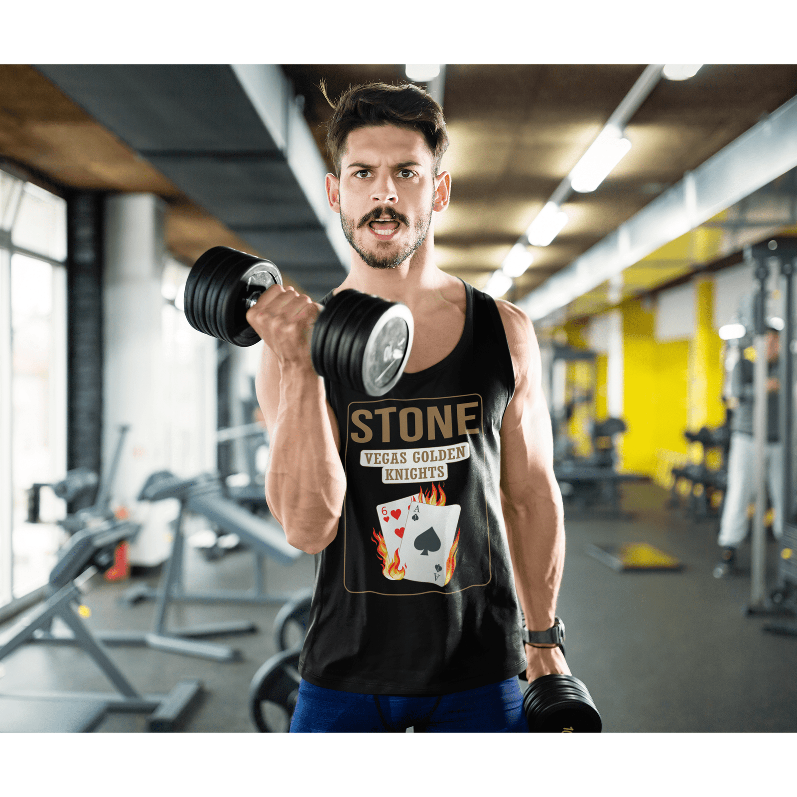 Tank Top Stone 61 Poker Cards Unisex Jersey Tank Top