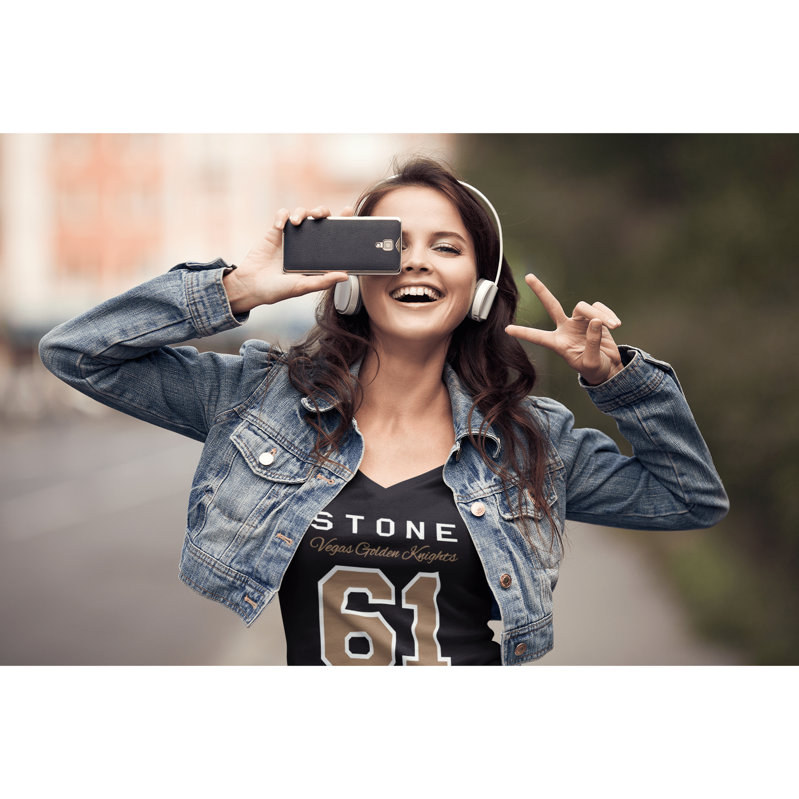 V-neck Stone 61 Vegas Golden Knights Unisex V-Neck Tee