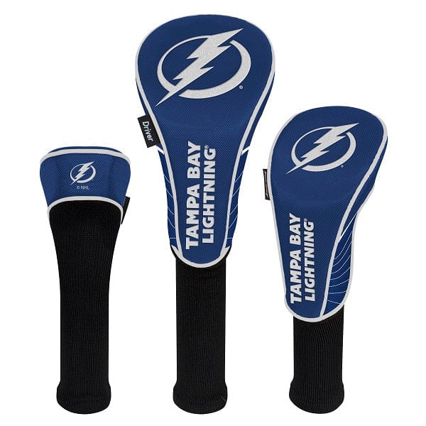 Tampa Bay Lightning Golf Club Headcovers, Set Of 3