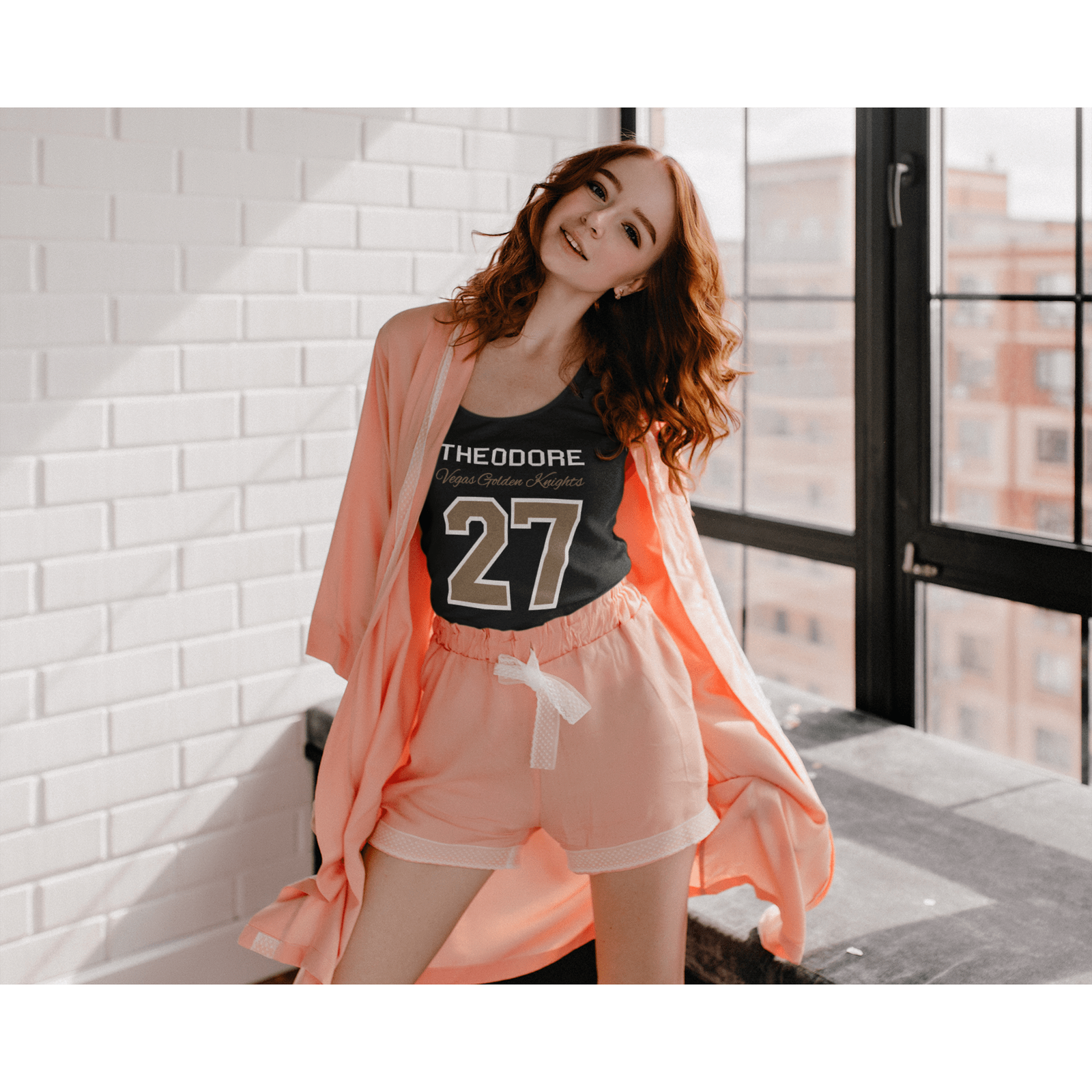 Tank Top Theodore 27 Vegas Golden Knights Women's Ideal Racerback Tank Top