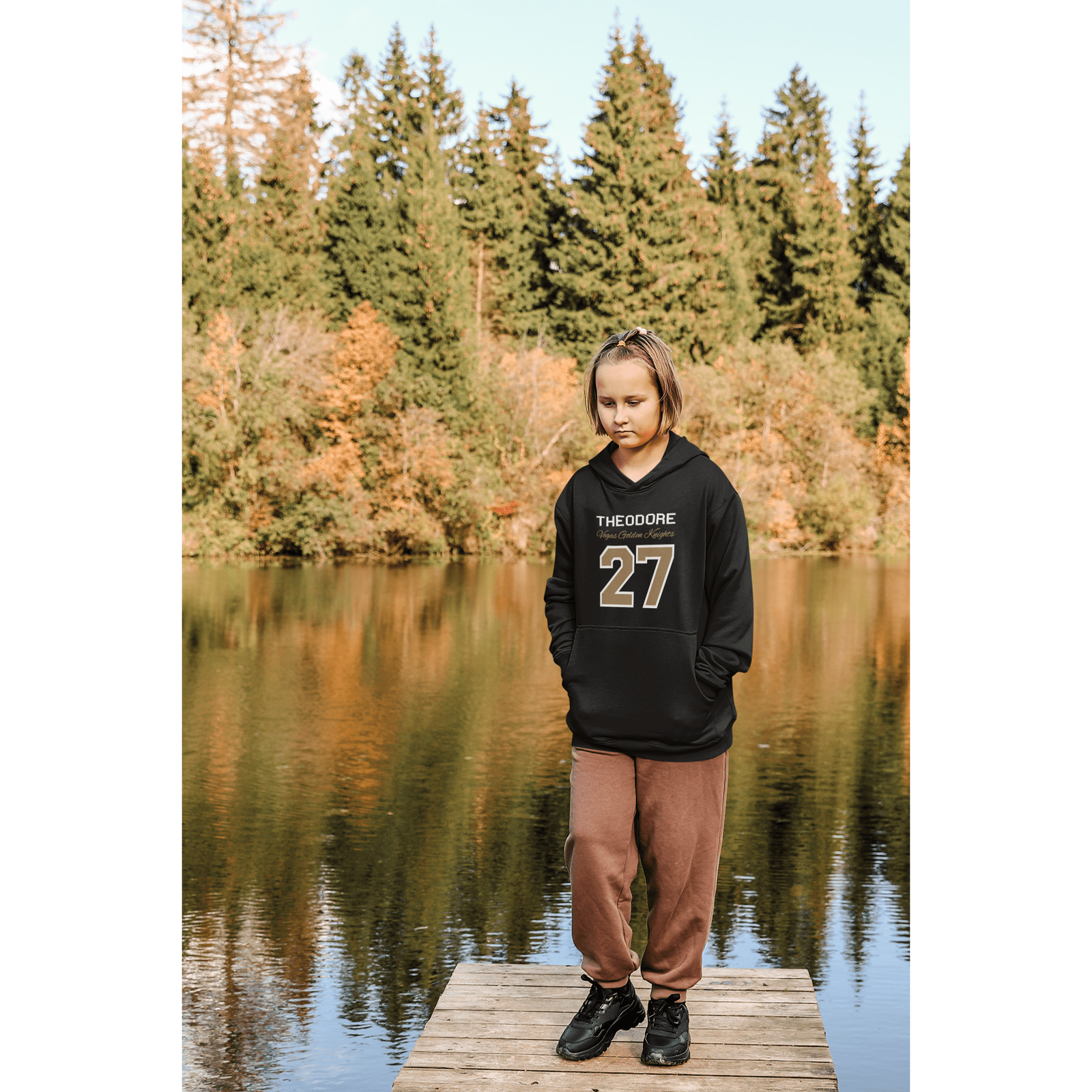 Kids clothes Theodore 27 Vegas Golden Knights Youth Hooded Sweatshirt