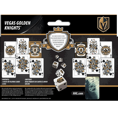 Vegas Golden Knights 2-pack Playing Cards & Dice Set
