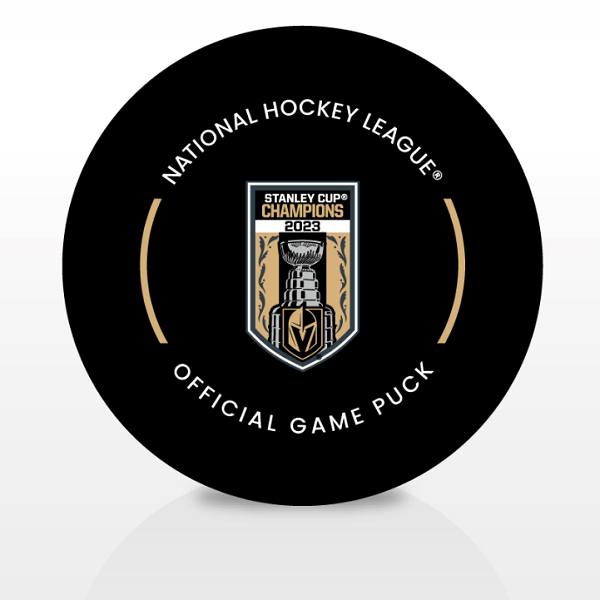 Vegas Golden Knights 2023 Stanley Cup Champions Banner Ceremony Hockey Puck With Display Case