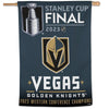 Vegas Golden Knights 2023 Western Conference Champions Vertical Flag