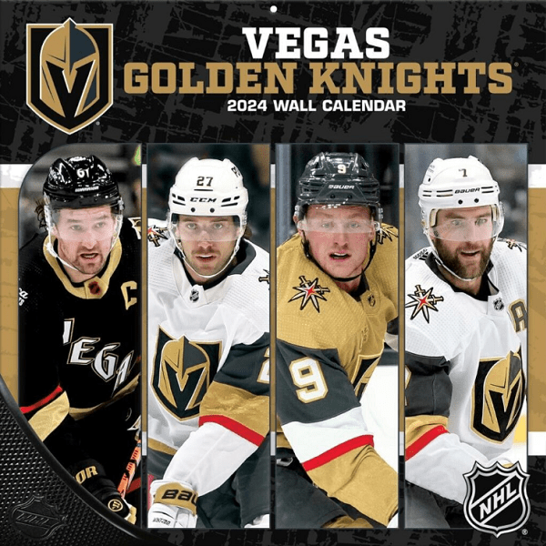 Vegas Golden Knights 2024 Full Size Wall Calendar, 12x12 Inch
