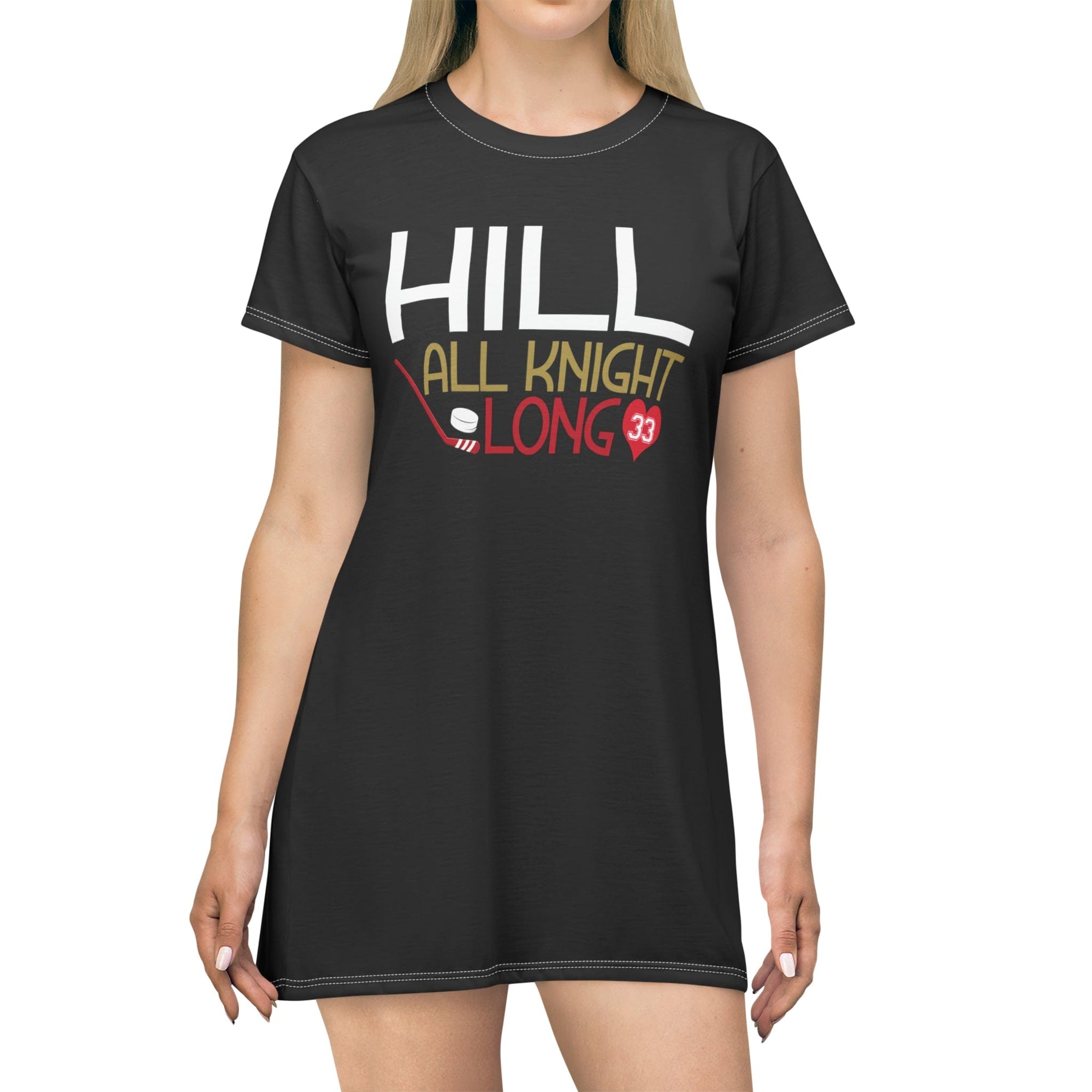 Vegas Golden Knights Hill All Knight Long Night Gown - Vegas Sports Shop Vegas Golden Knights Hill All Knight Long Night Gown - Vegas Sports Shop