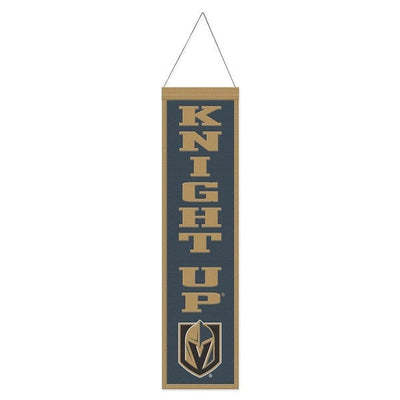 Vegas Golden Knights "Knight Up" Wool Banner, 8x32"