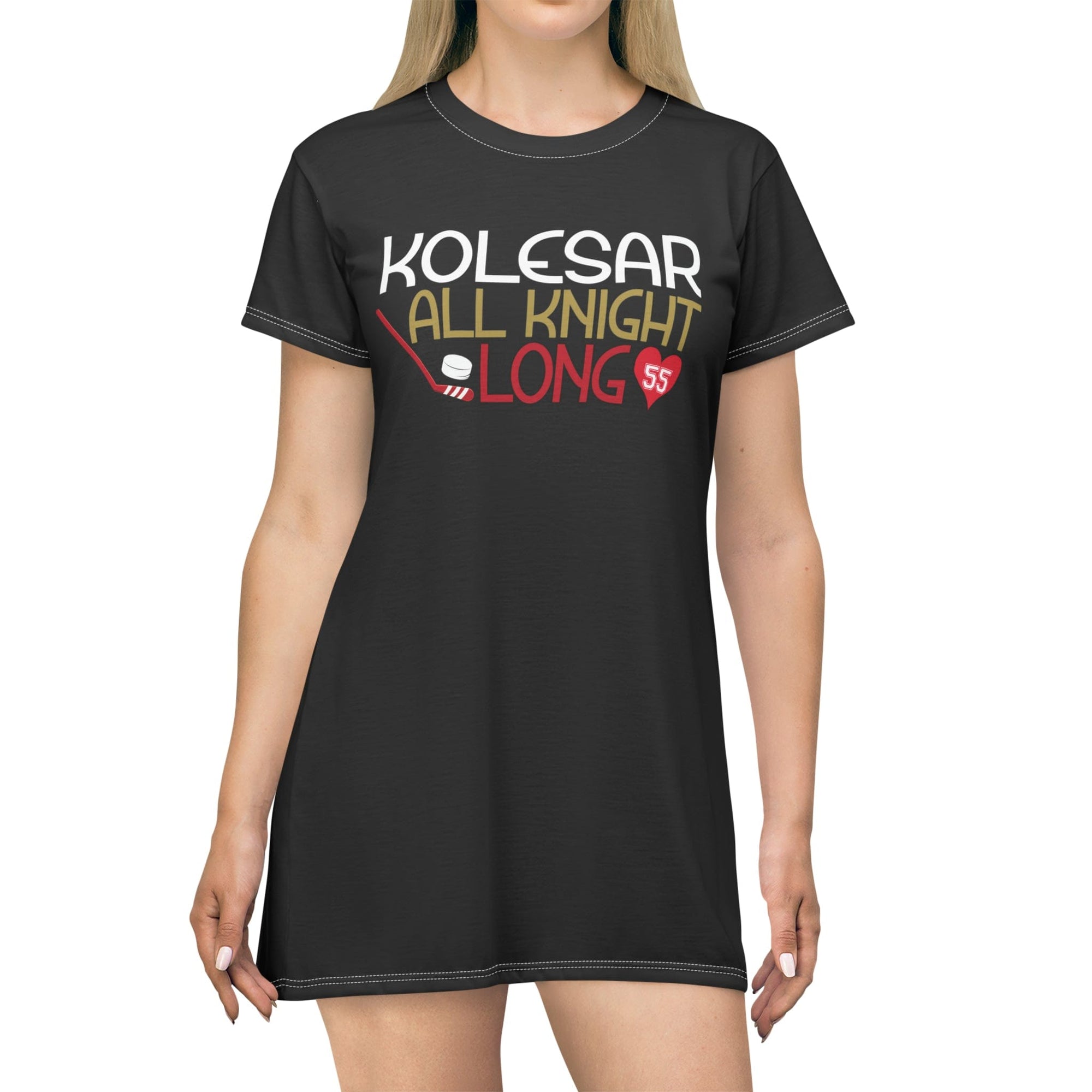 Vegas Golden Knights Kolesar All Knight Long Night Gown - Vegas Sports Shop Vegas Golden Knights Kolesar All Knight Long Night Gown - Vegas Sports Shop