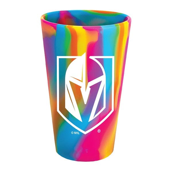 Vegas Golden Knights Rainbow Silicone Pint Glass