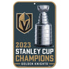 Vegas Golden Knights Stanley Cup Champions Plastic Sign