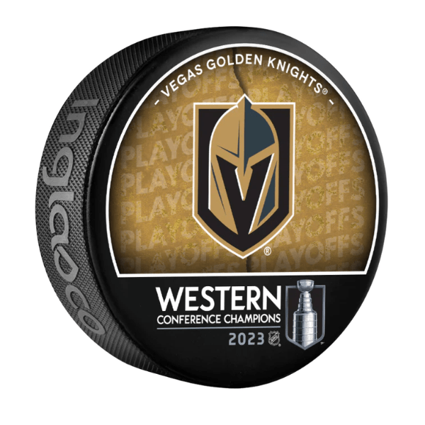 Vegas Golden Knights Hockey Pucks 2023 Stanley Cup Western Conference Champs