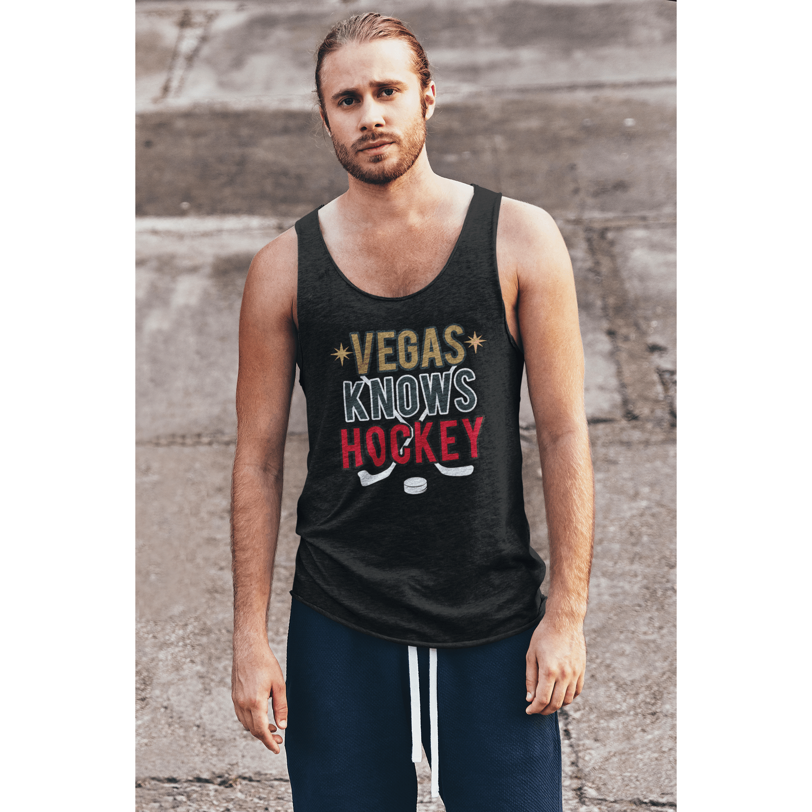 Tank Top "Vegas Knows Hockey" Unisex Jersey Tank Top