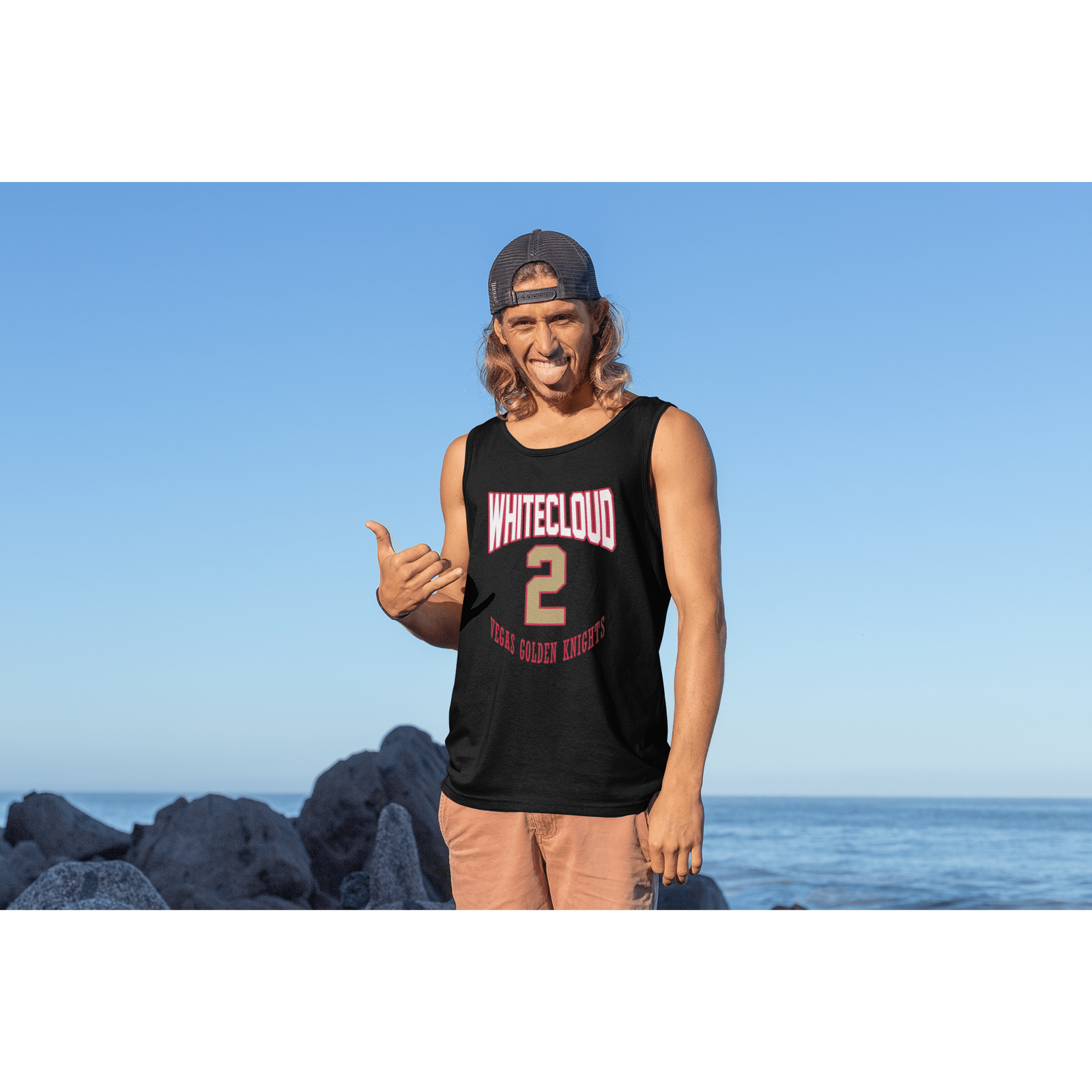 Tank Top Whitecloud 2 Vegas Golden Knights Retro Unisex Jersey Tank Top