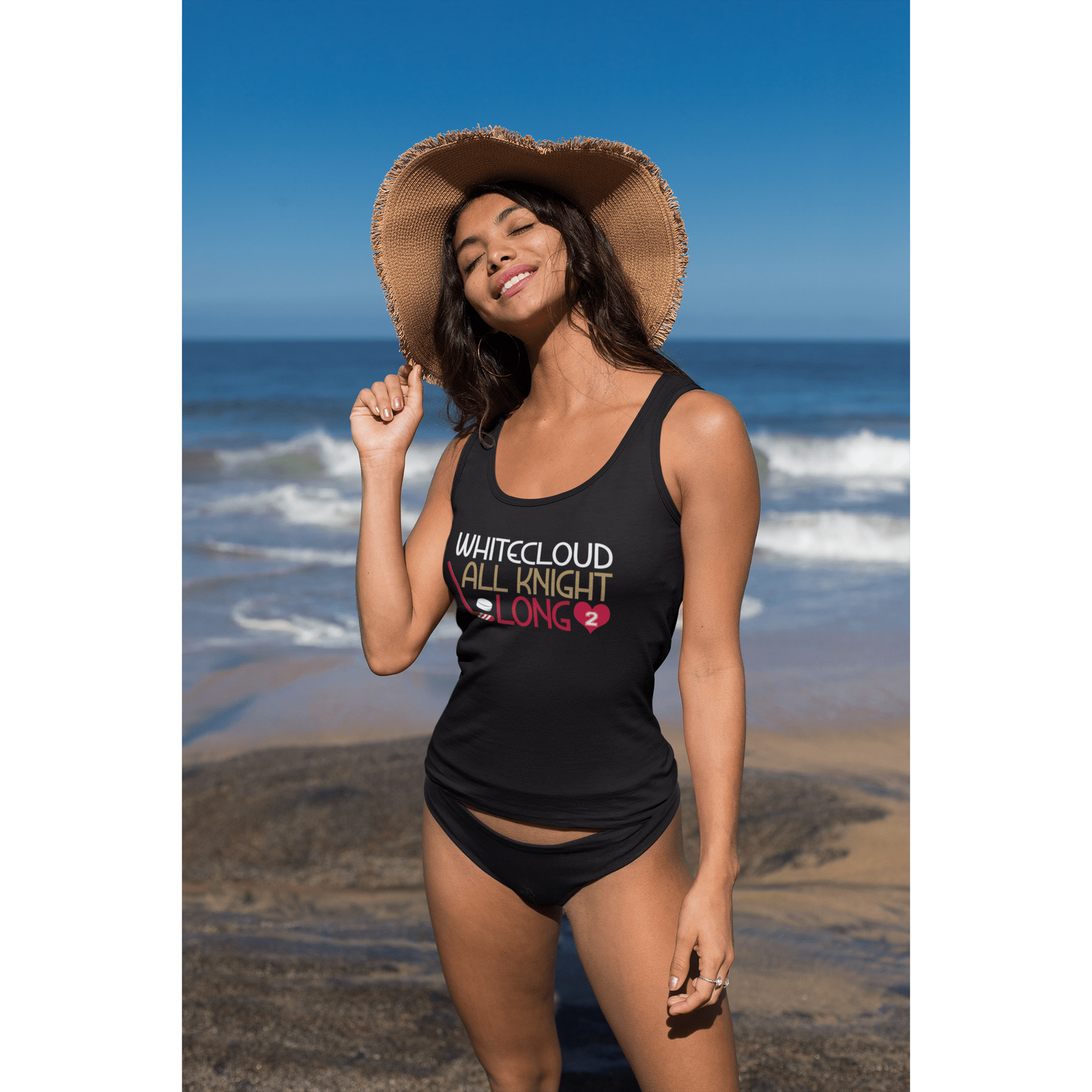 Tank Top Whitecloud All Knight Long Unisex Jersey Tank Top