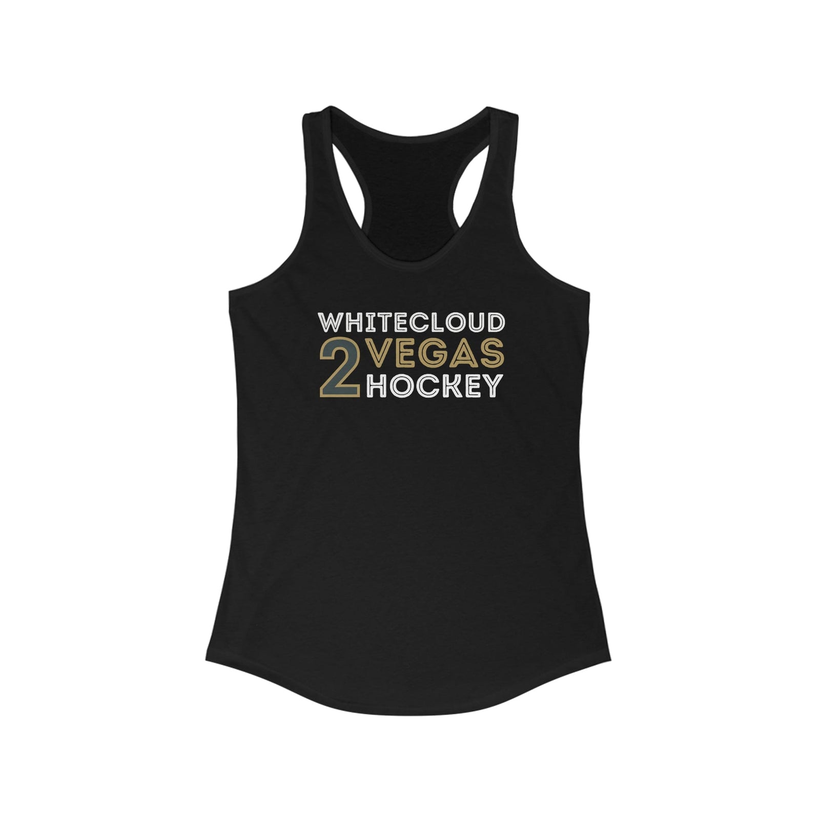 Tank Top Whitecloud 2 Vegas Hockey Grafitti Wall Design Women's Ideal Racerback Tank Top