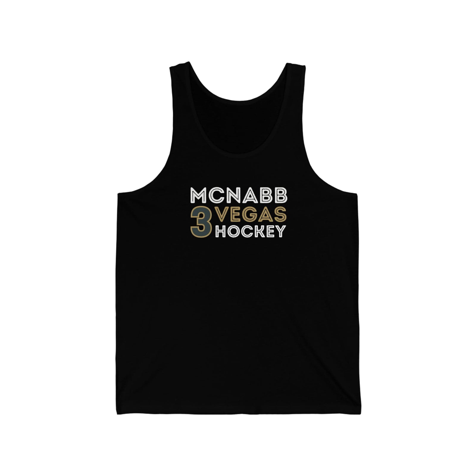 Tank Top Brayden McNabb 3 Vegas Hockey Grafitti Wall Design Unisex Jersey Tank Top