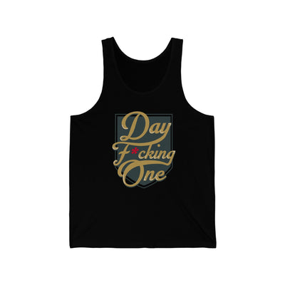 Tank Top "Day F*cking One" William Karlsson Vegas Golden Knights Unisex Tank Top (Front Design Only)