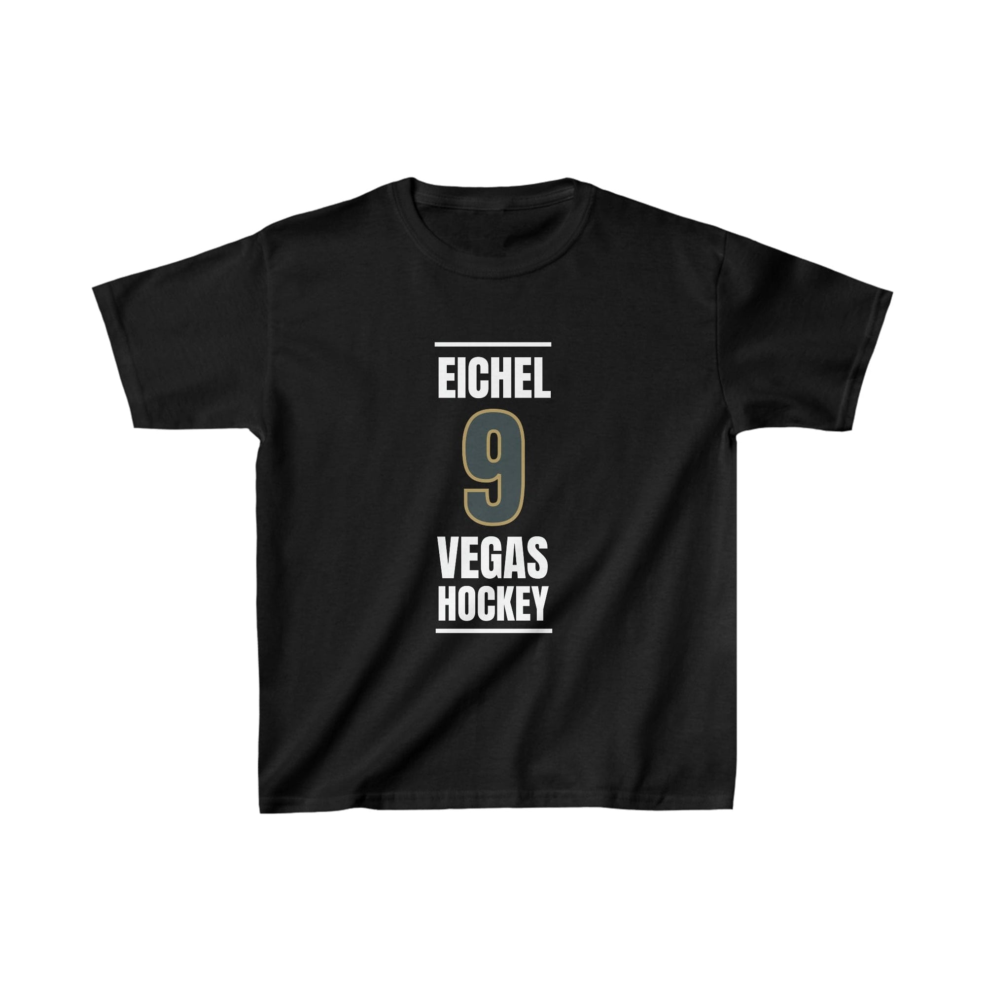 Kids clothes Eichel 9 Vegas Hockey Steel Gray Vertical Design Kids Tee