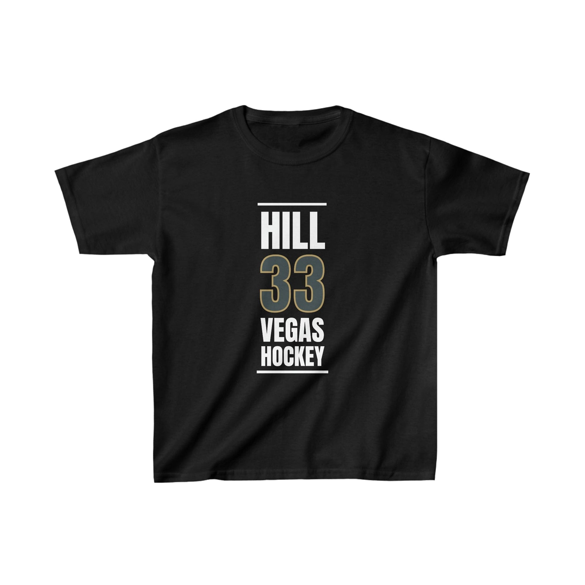 Kids clothes Hill 33 Vegas Hockey Steel Gray Vertical Design Kids Tee