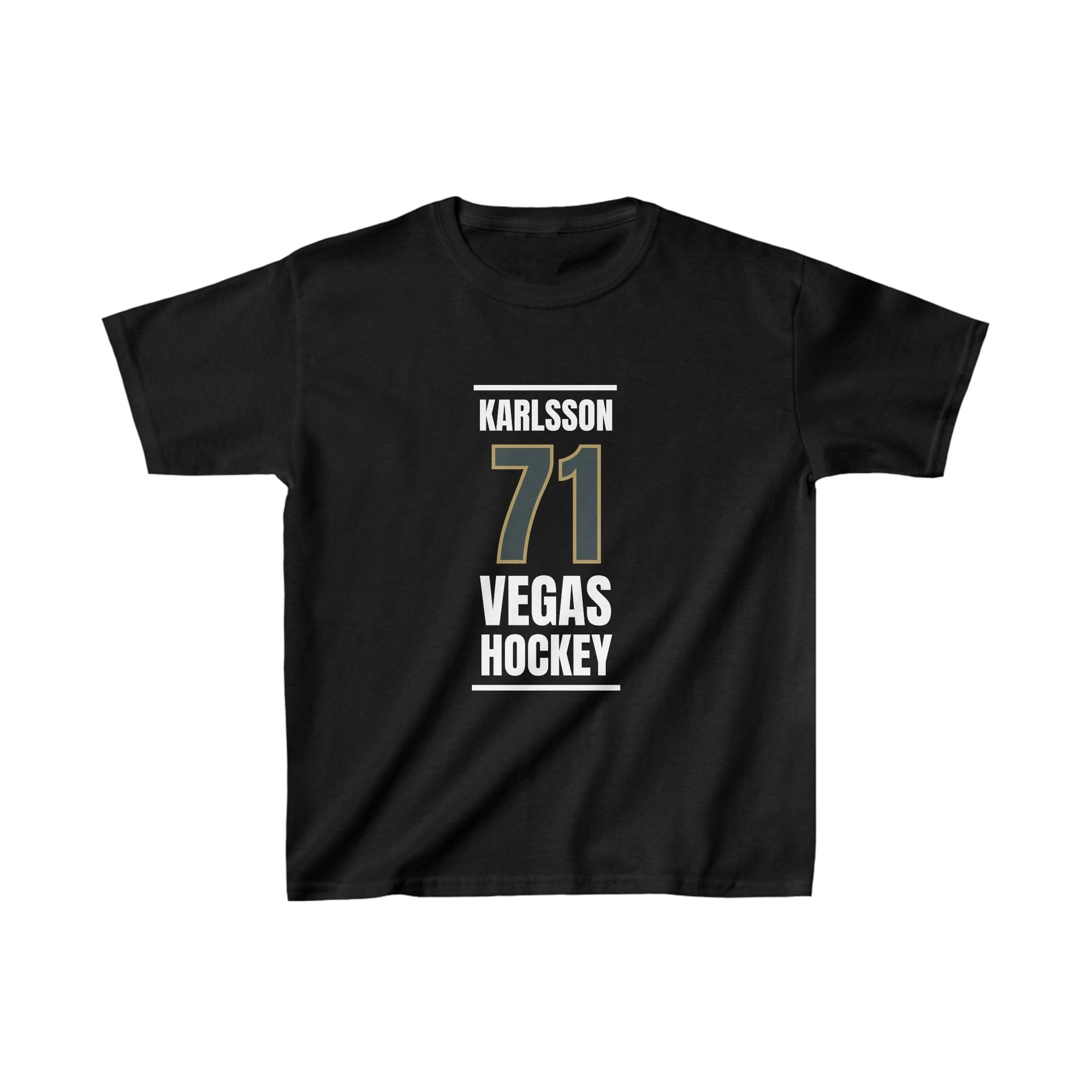 Kids clothes Karlsson 71 Vegas Hockey Steel Gray Vertical Design Kids Tee