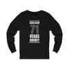 Long-sleeve Karlsson 71 Vegas Hockey Steel Gray Vertical Design Unisex Jersey Long Sleeve Shirt