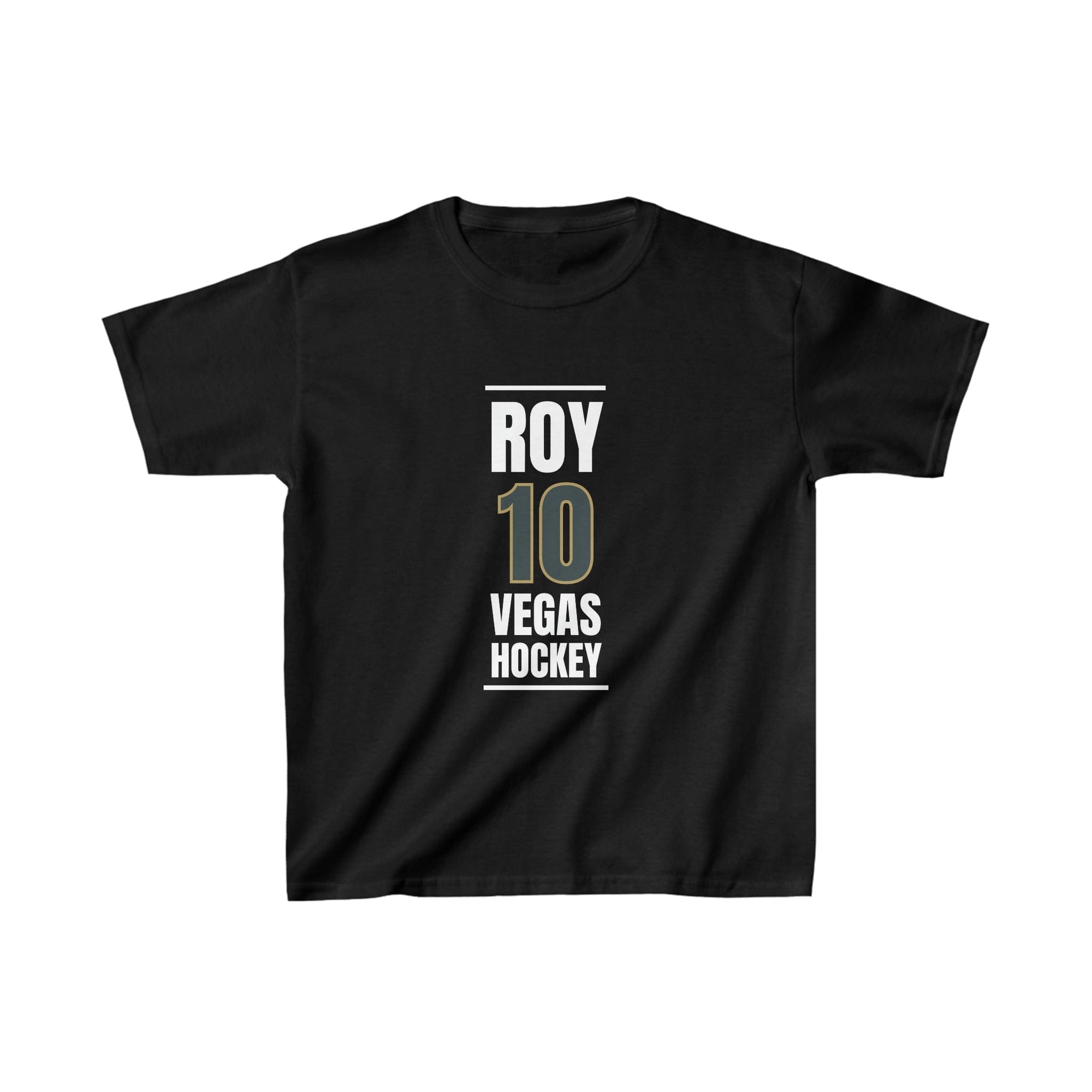 Kids clothes Roy 10 Vegas Hockey Steel Gray Vertical Design Kids Tee