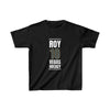 Kids clothes Roy 10 Vegas Hockey Steel Gray Vertical Design Kids Tee