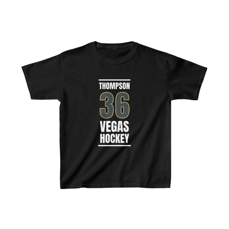 Kids clothes Thompson 36 Vegas Hockey Steel Gray Vertical Design Kids Tee