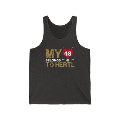 Tank Top My Heart Belongs To Hertl Unisex Jersey Tank Top