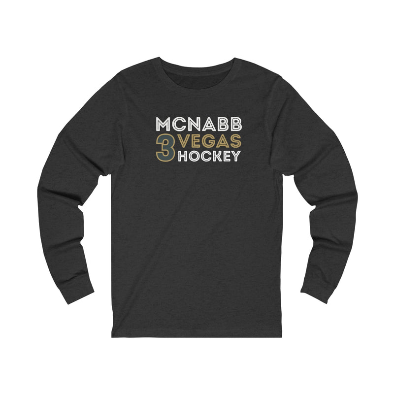 Long-sleeve Brayden McNabb Shirt 3 Vegas Hockey Grafitti Wall Design Unisex Jersey Long Sleeve